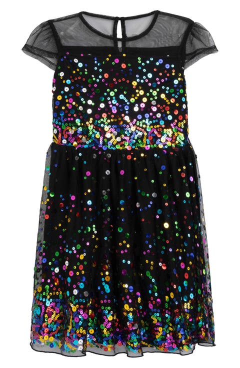 Kids' Sequin Mesh Dress (Little Kid)