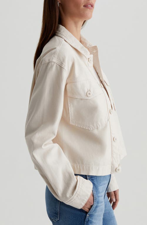 Ag Valleta Utility Shirt Jacket In Opal Stone