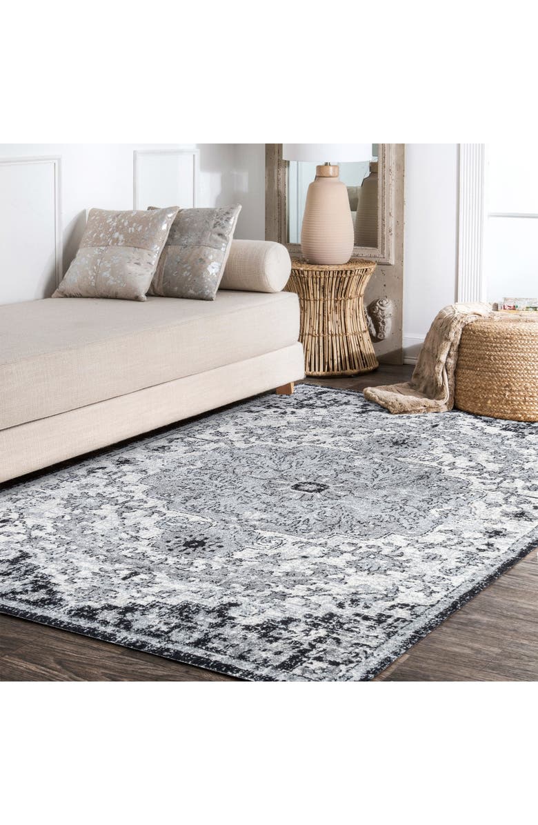 JONATHAN Y Anaise Ornate Boho Medallion Area Rug, Alternate, color, 