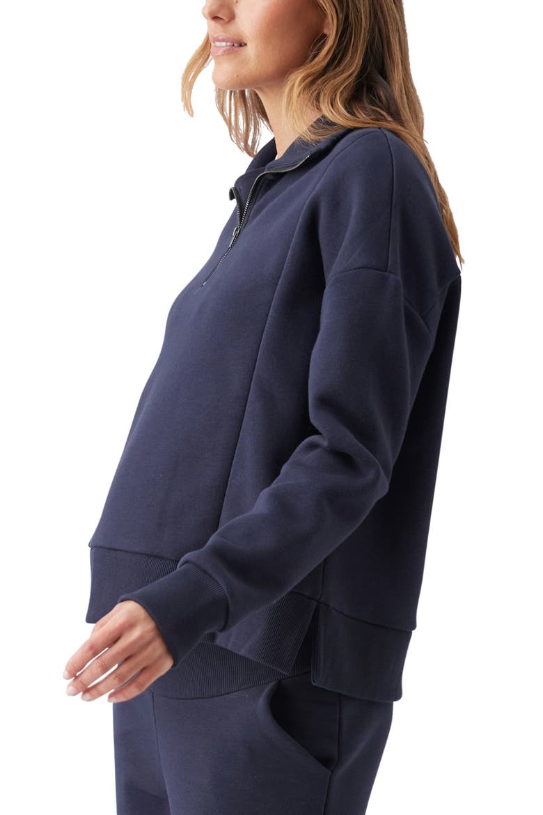 Andi Nursing Sweat, Alternate, color, Navy