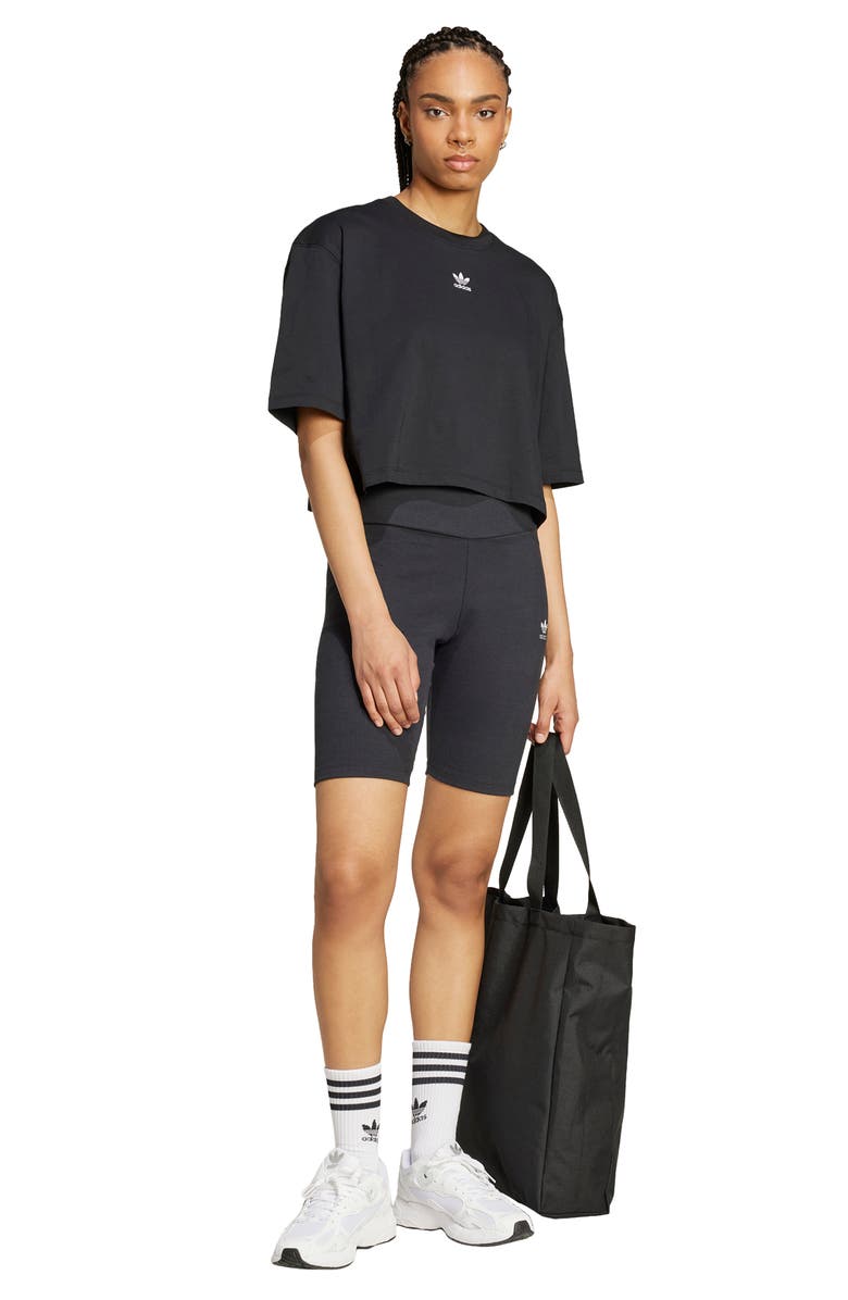 adidas Originals Essentials Trefoil Logo Crop T-Shirt, Alternate, color, 