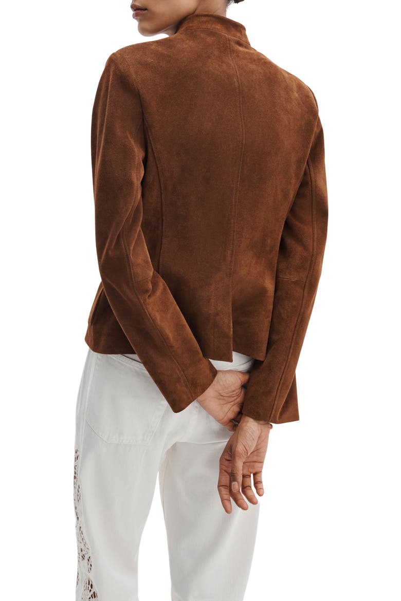 Mercer Suede Jacket, Alternate, color, BROWN