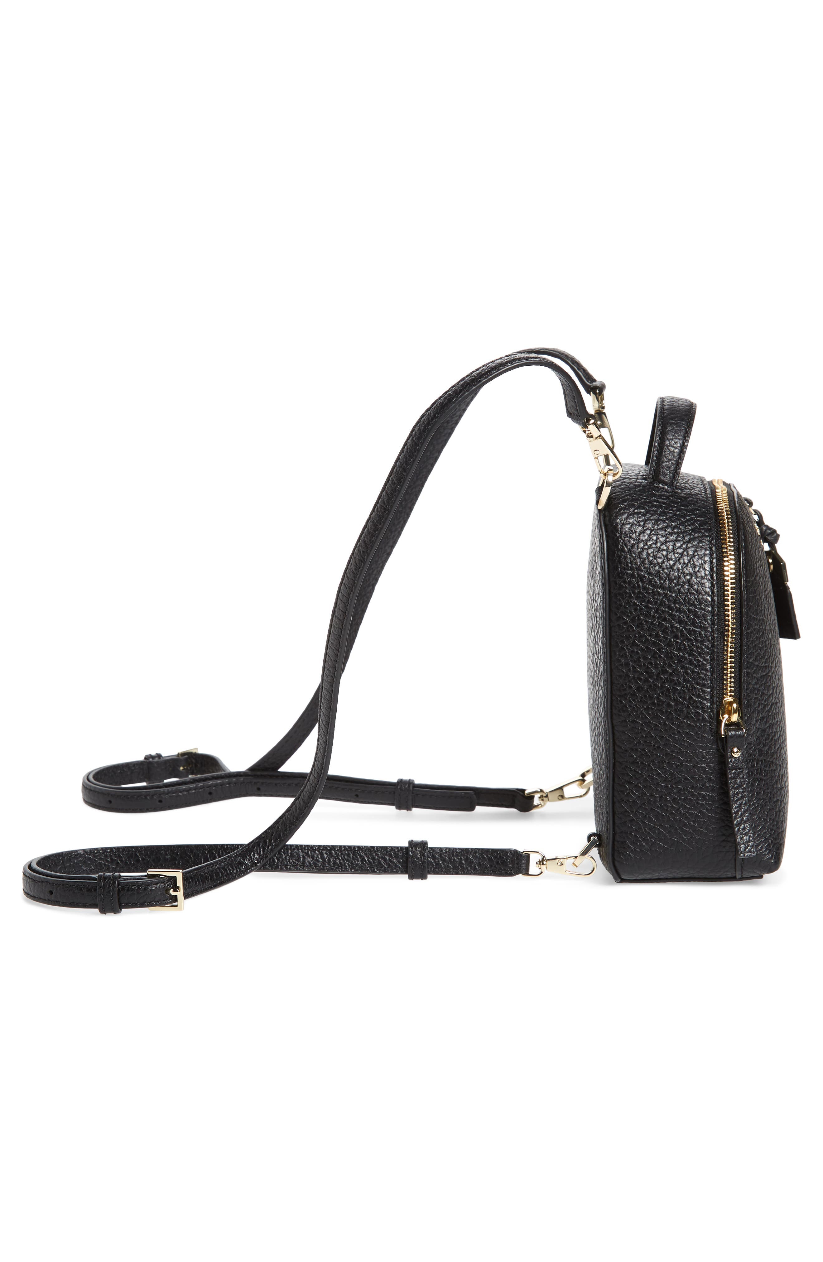 Kate Spade New York carter street - mini caden leather backpack, Alternate, color, 