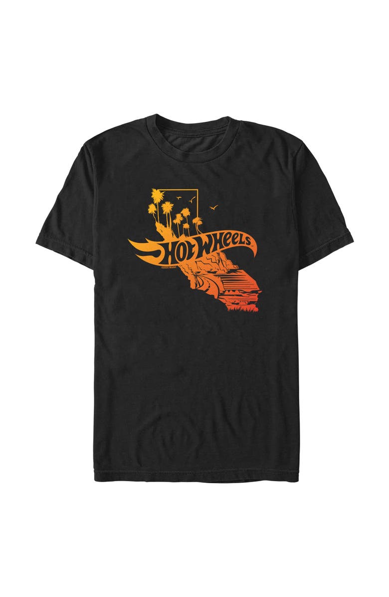 Hot Wheels Men's Hot Wheels California Palm Trees Graphic T-Shirt, Main, color, Black
