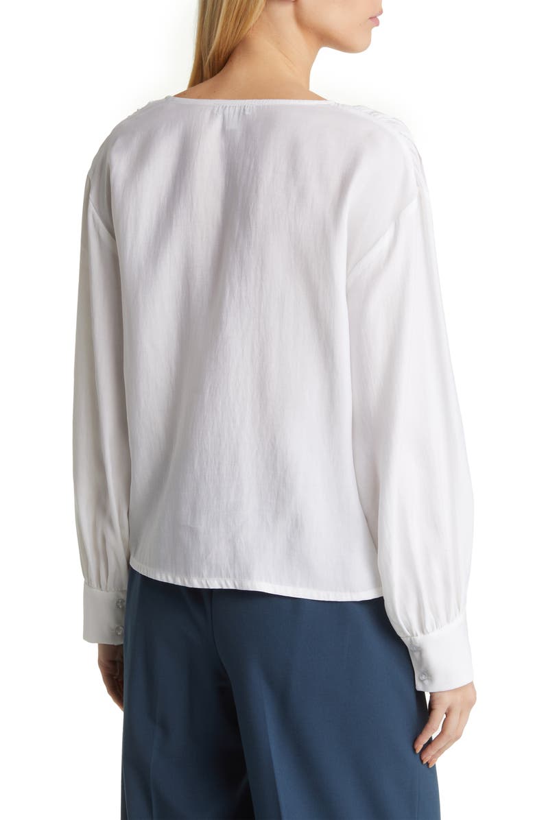 Nordstrom V-Neck Button Blouse, Alternate, color, 