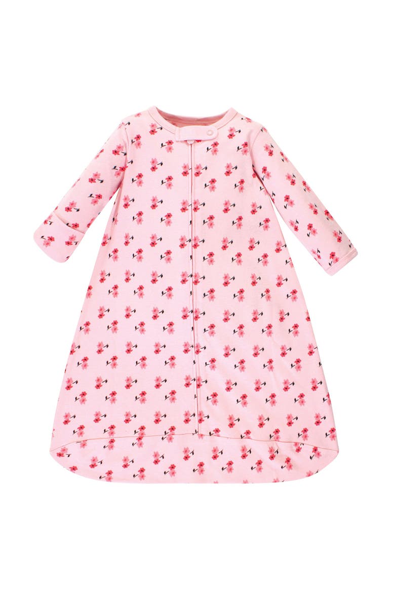 Organic Cotton Long-Sleeve Wearable Sleeping Bag, Sack, Blanket, Alternate, color, Coral Garden