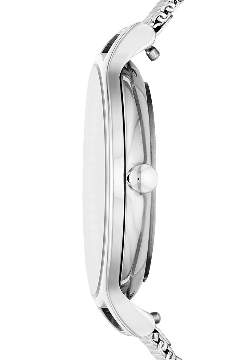 Anita Mesh Strap Watch, 30mm, Alternate, color, SILVER