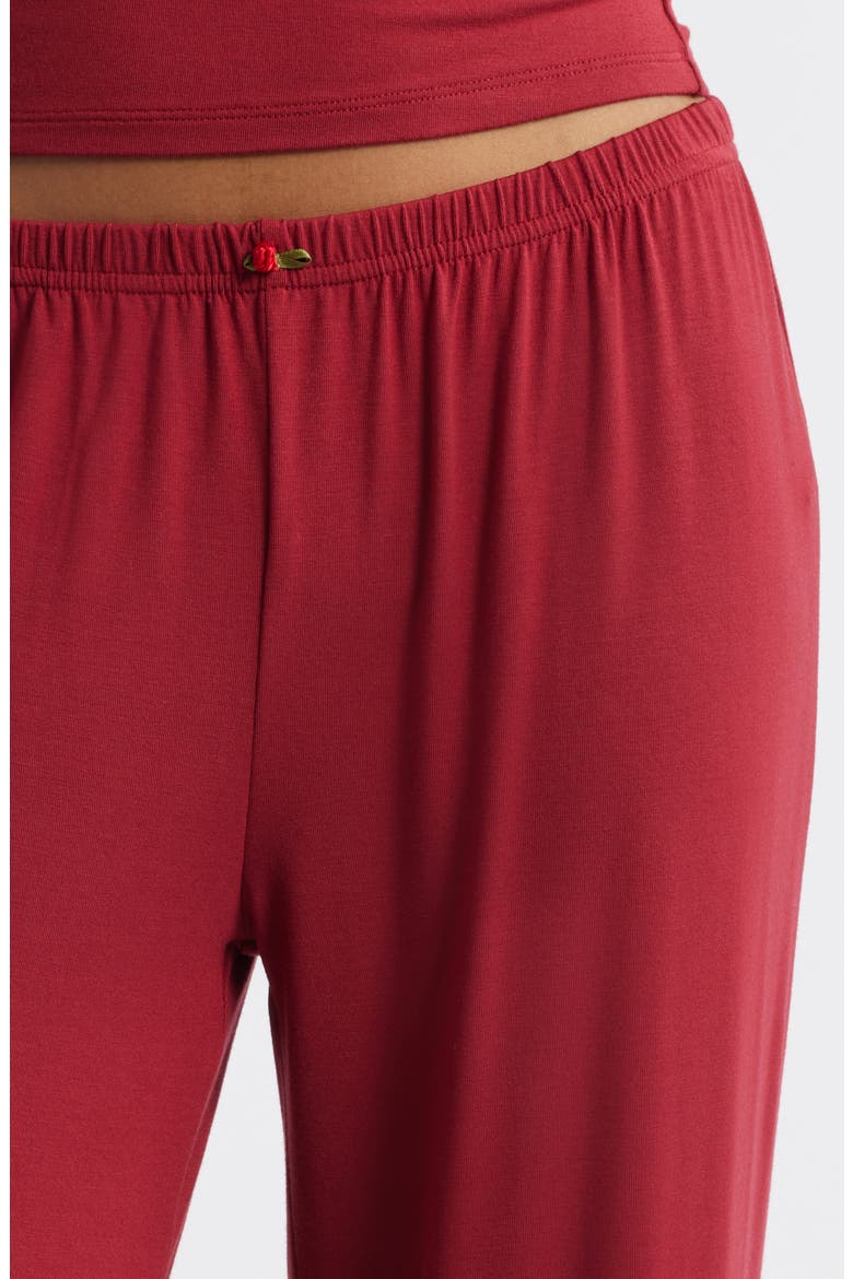 Scarlett Olivia Pull-On Pants, Alternate, color, DEEP RED