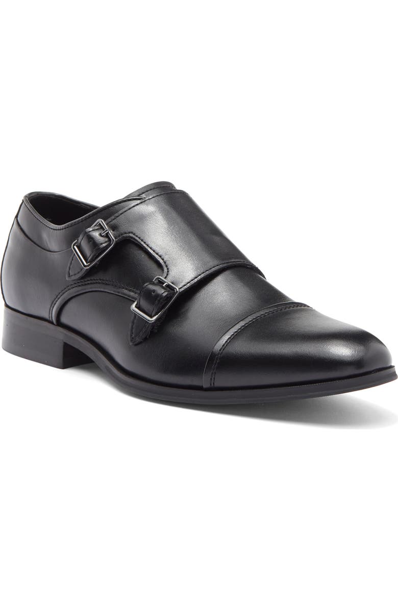 Abound Connor Double Monk Strap Shoe, Main, color, Black