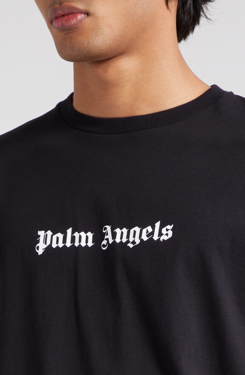 Palm Angels Classic Logo Slim Fit Cotton Graphic T-Shirt, Alternate, color, 