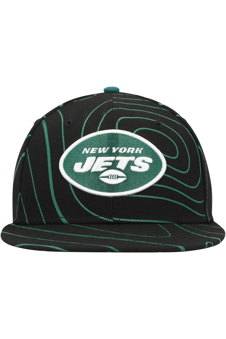 Men's New Era  Black New York Jets Geo 59FIFTY Fitted Hat, Alternate, color, Black