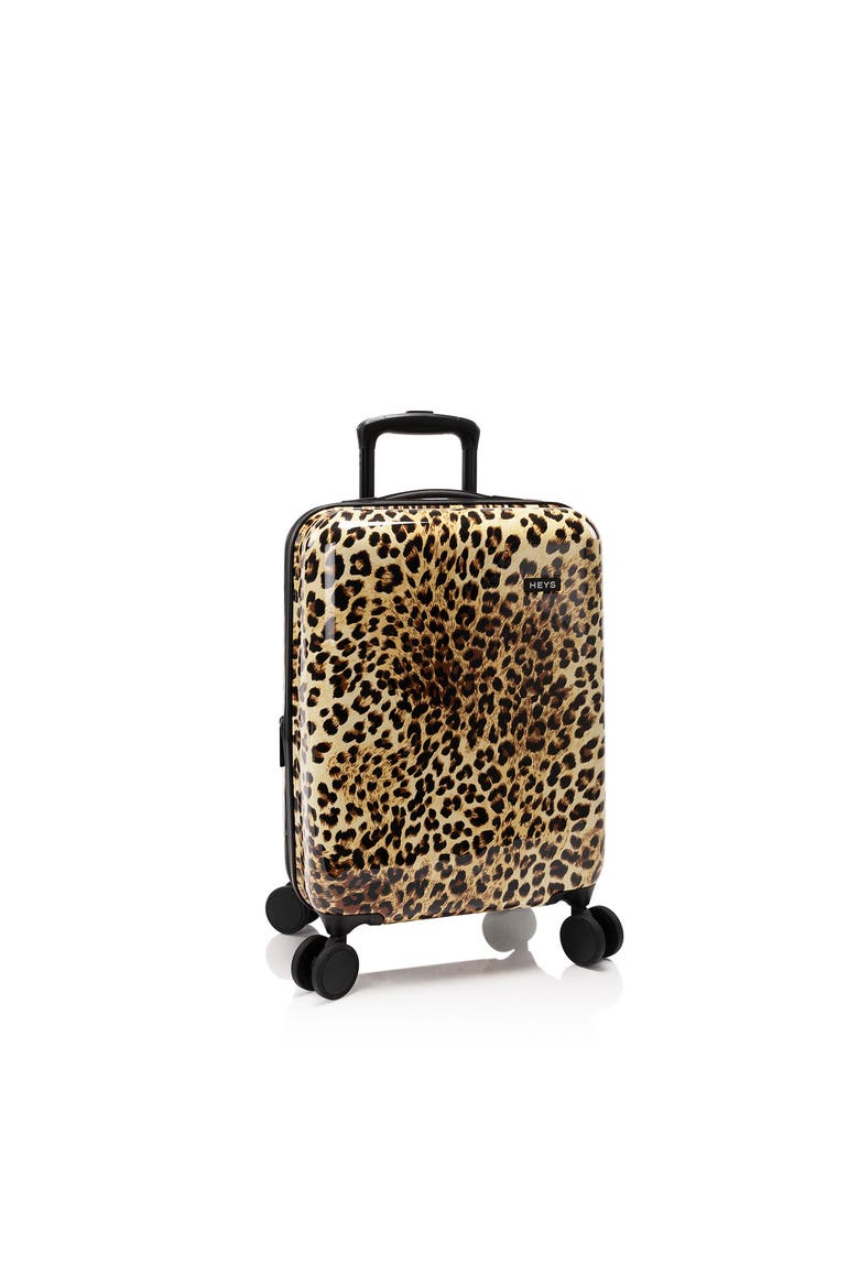 Elite Fashion Spinner® 21 Inch Carry-On Luggage, Main, color, Brown Leopard