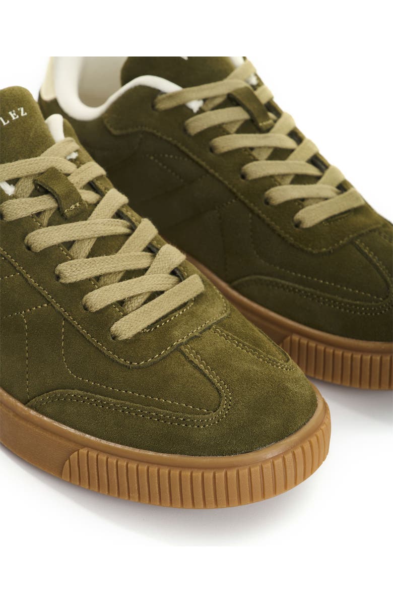 Velez Ground 2 Suede Leather Sneakers, Alternate, color, Green