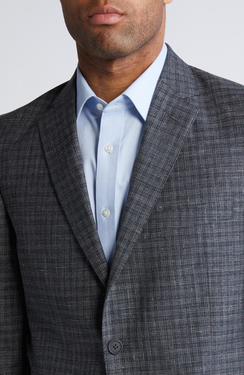 JB Britches Plaid Wool & Silk Blend Sport Coat, Alternate, color, 