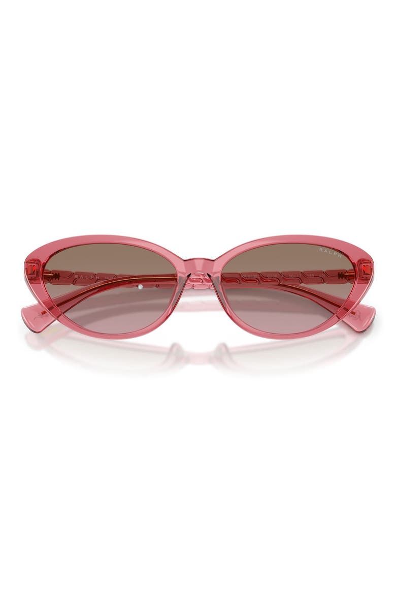 56mm Butterfly Sunglasses, Alternate, color, MILKY PEACH / GRADIENT ROSE