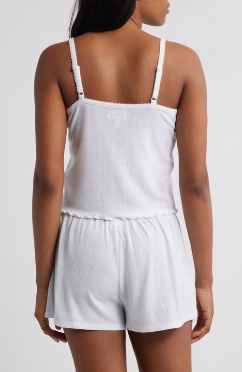 Open Edit Pointelle Knit Short Pajamas