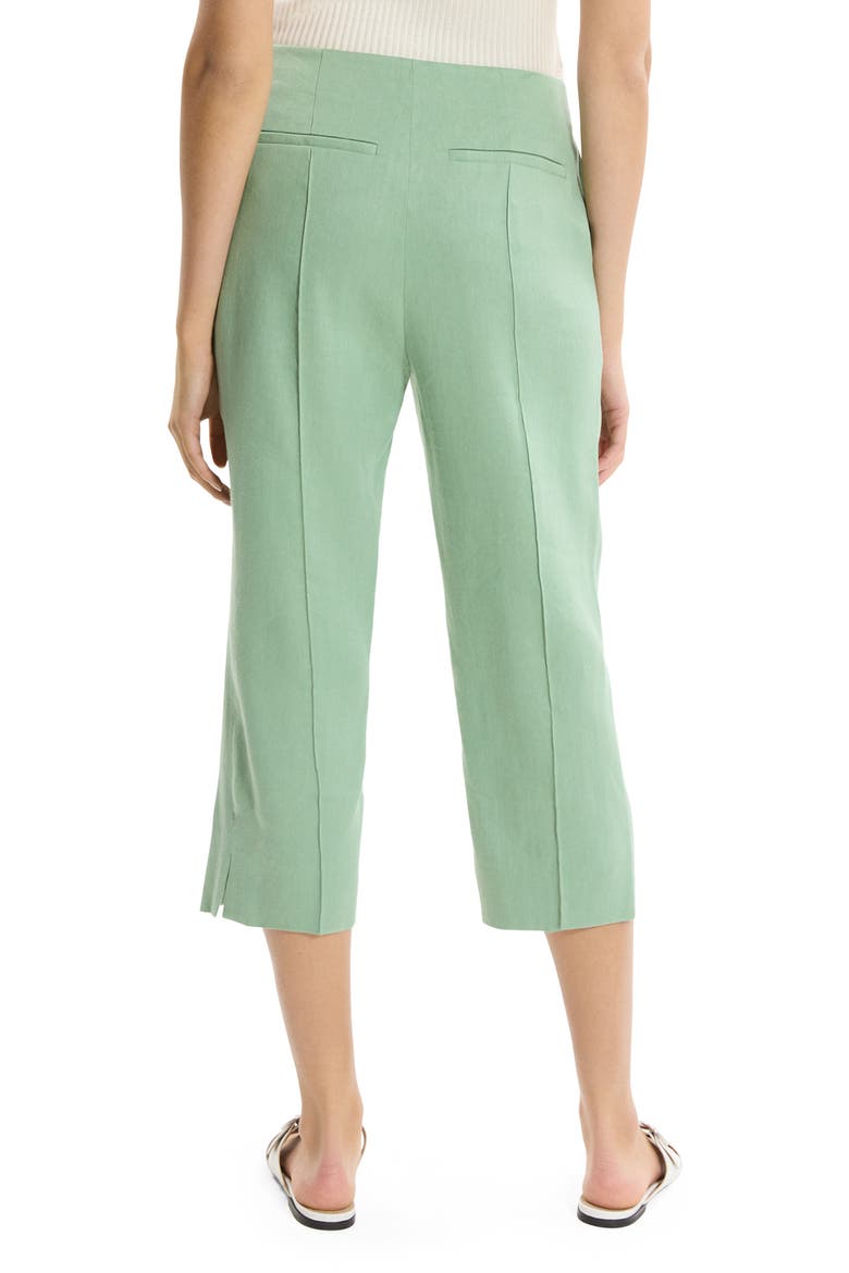 Slit Capri Pants, Alternate, color, DELICATE GREEN