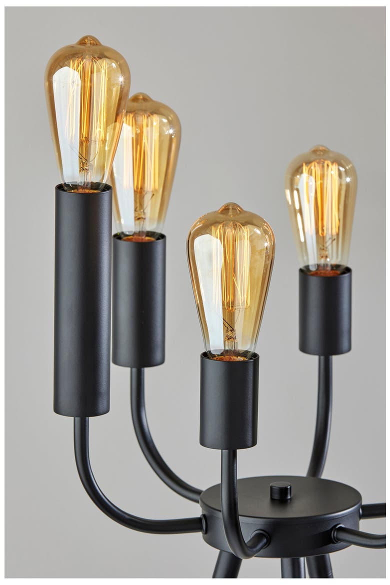 Rory Floor Lamp, Alternate, color, BLACK