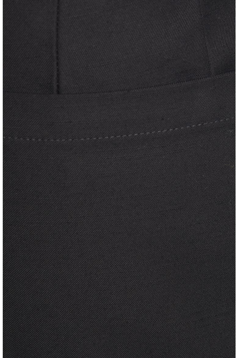 Compact Cotton Twill Crop Trousers, Alternate, color, BLACK