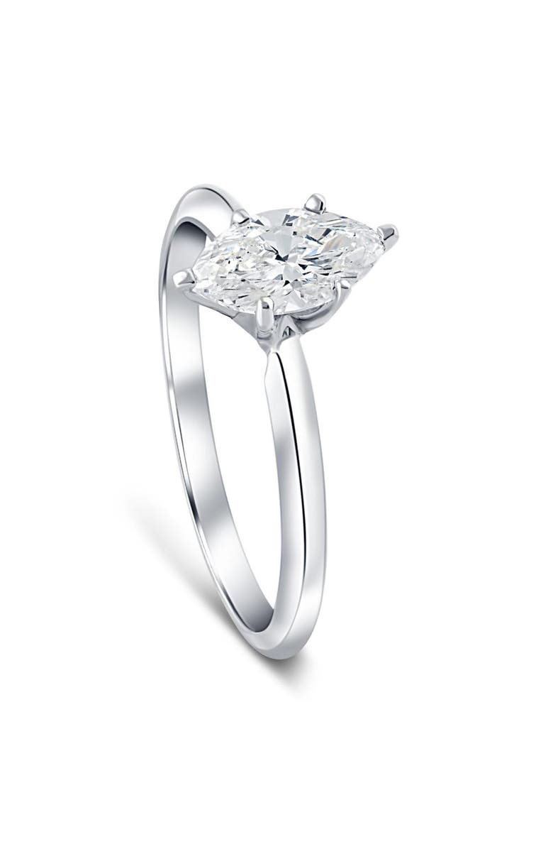 Bliss Diamond Platinum .72Ct Marquise Natural Certified Diamond Solitaire Engagement Ring, Alternate, color,