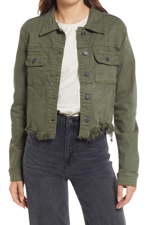 Frayed Hem Denim Jacket