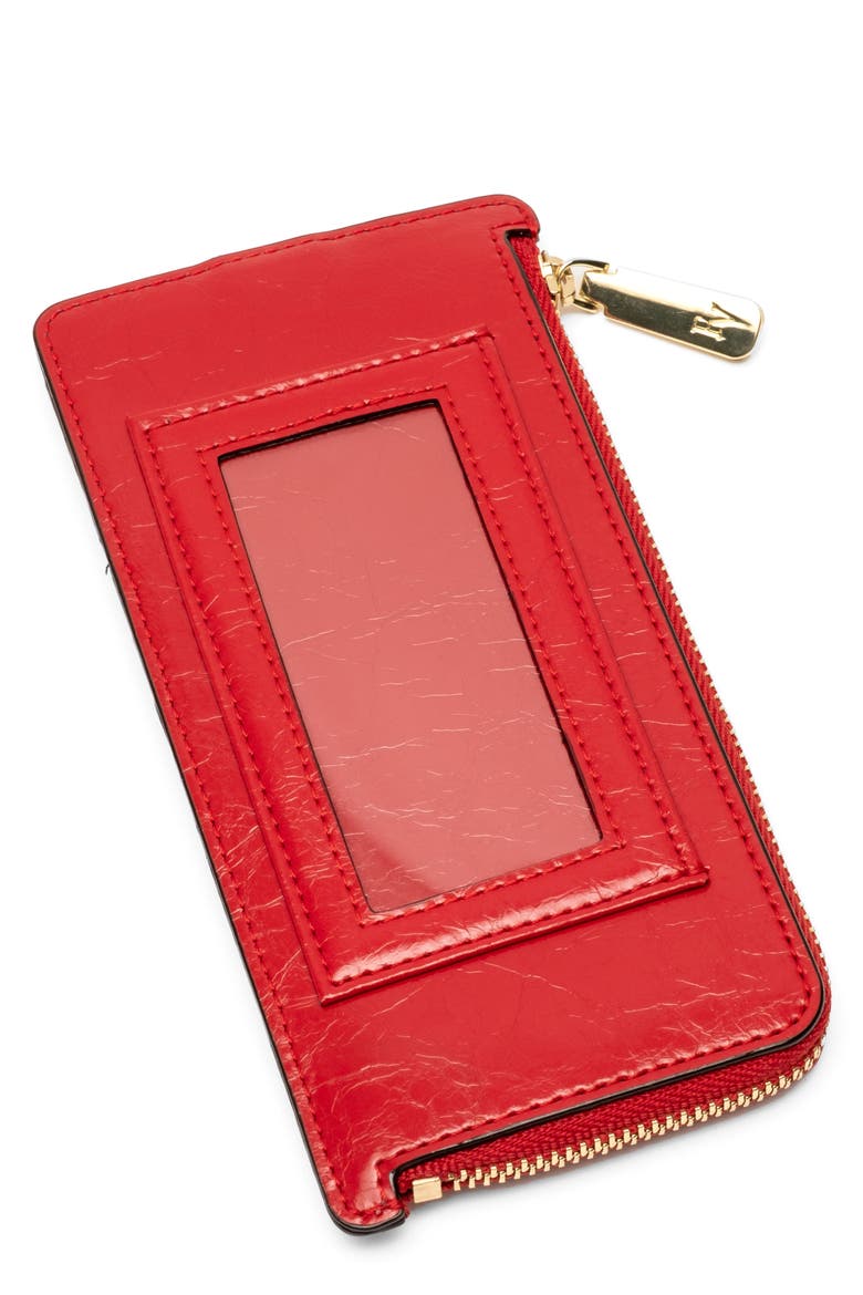 Cher Leather Wallet, Main, color, RED