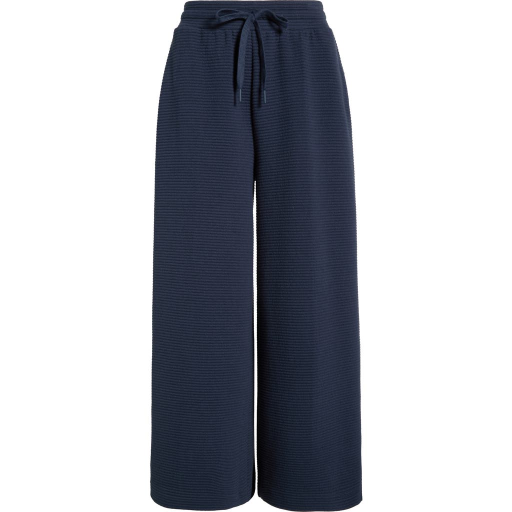 Zella Ottoman Wide Leg Drawstring Pants In Blue
