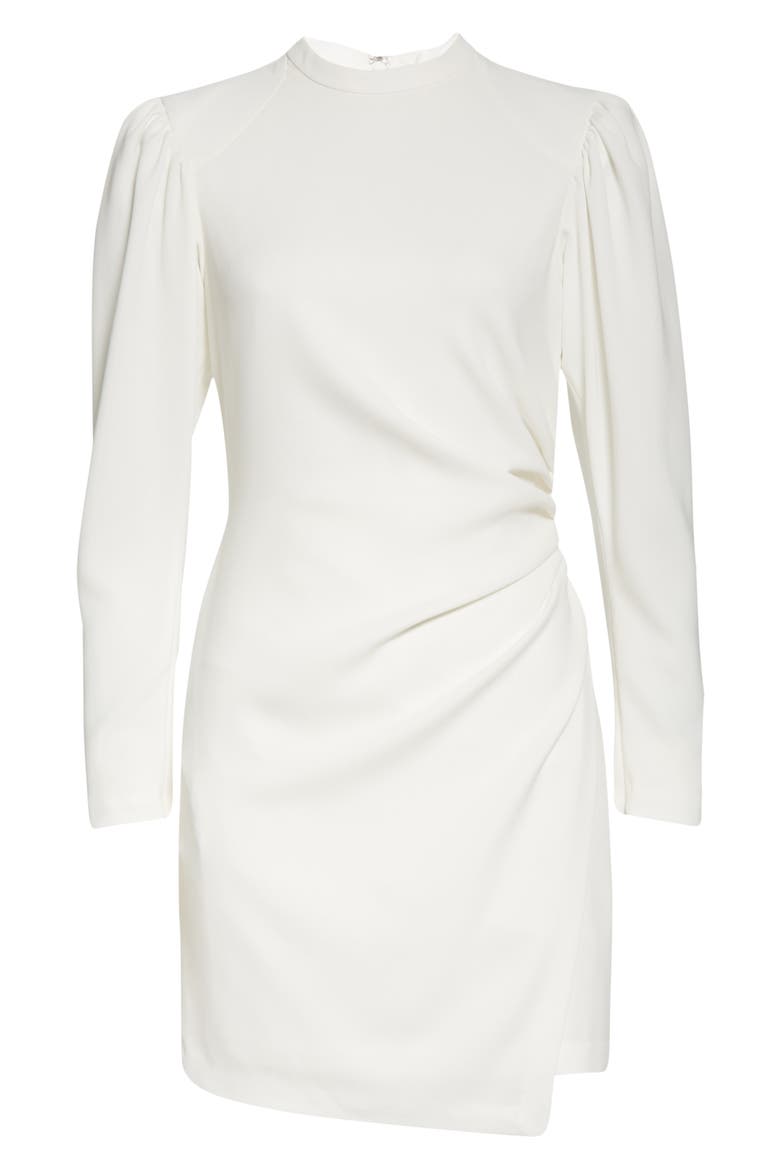 Jane Long Leg-of-Mutton Sleeve Minidress, Alternate, color, WHITE