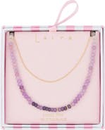 Leith Ombré Beaded Layered Necklace