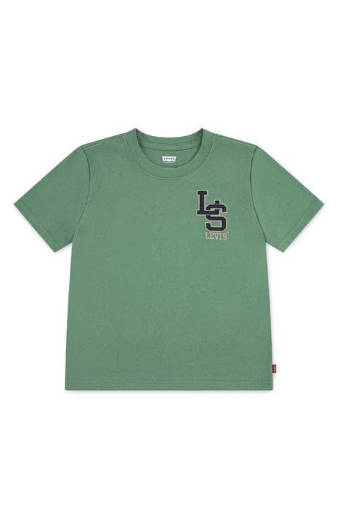 Kids' Monogram Embroidered T-Shirt