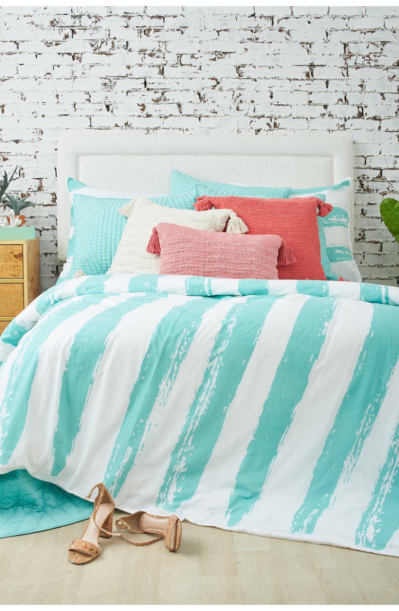 carol & frank James Cotton Euro Pillow Sham, Alternate, color, Green