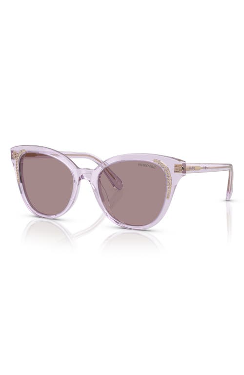 Swarovski 53mm Butterfly Sunglasses