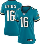 Nike Women's Nike Trevor Lawrence Teal Jacksonville Jaguars Prowler Throwback Game Jersey