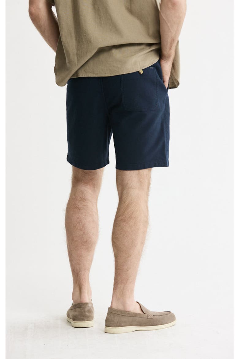 Cotton Twill Drawstring Shorts, Alternate, color, Navy
