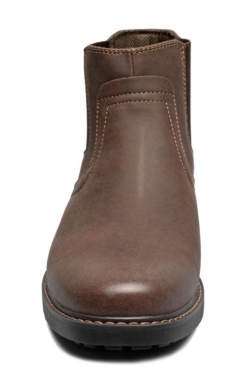 Nunn Bush Delton Plain Toe Chelsea Boot In Brown