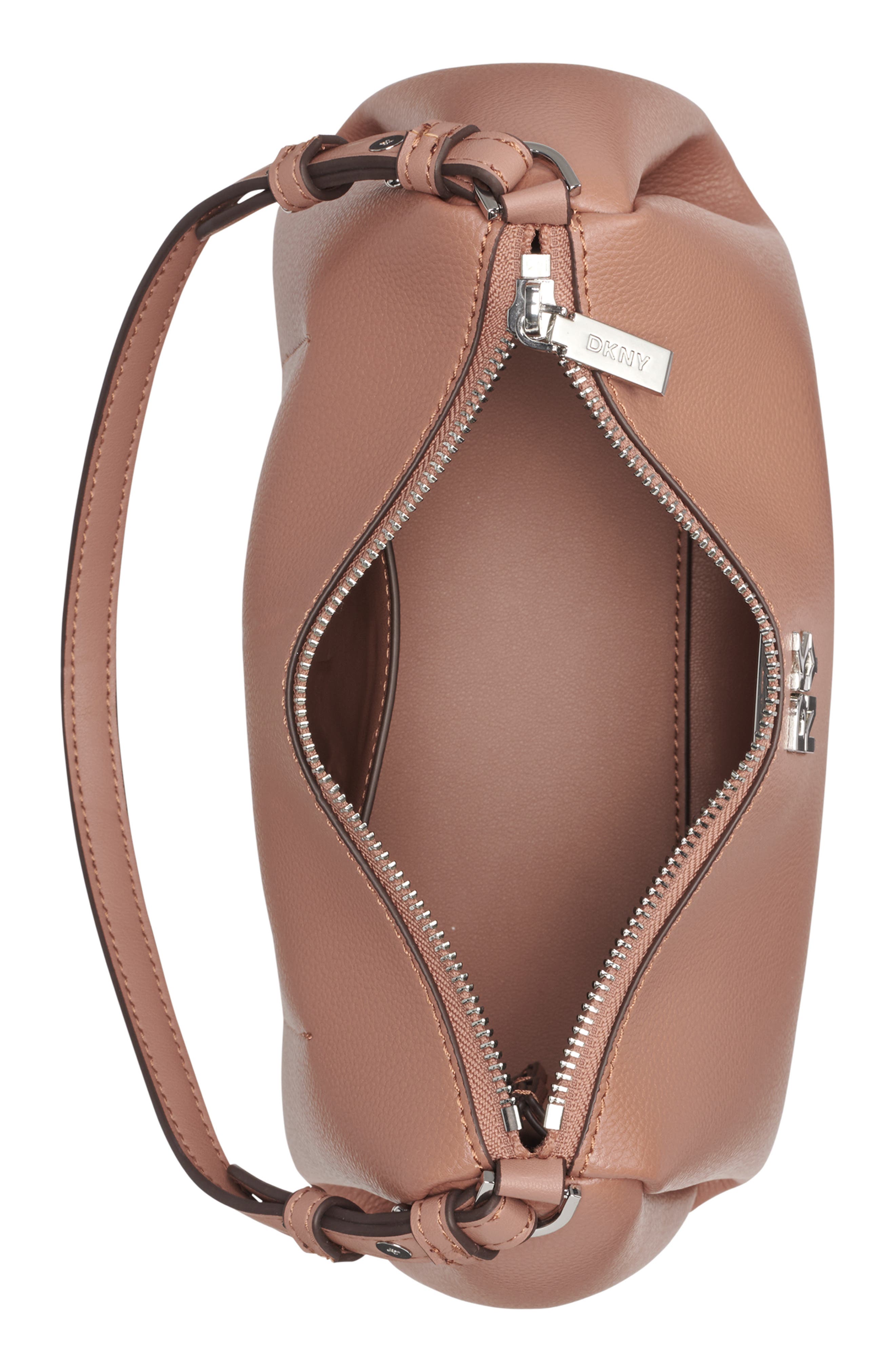 DKNY Remy Faux Leather Shoulder Bag, Alternate, color, Hot Cocoa