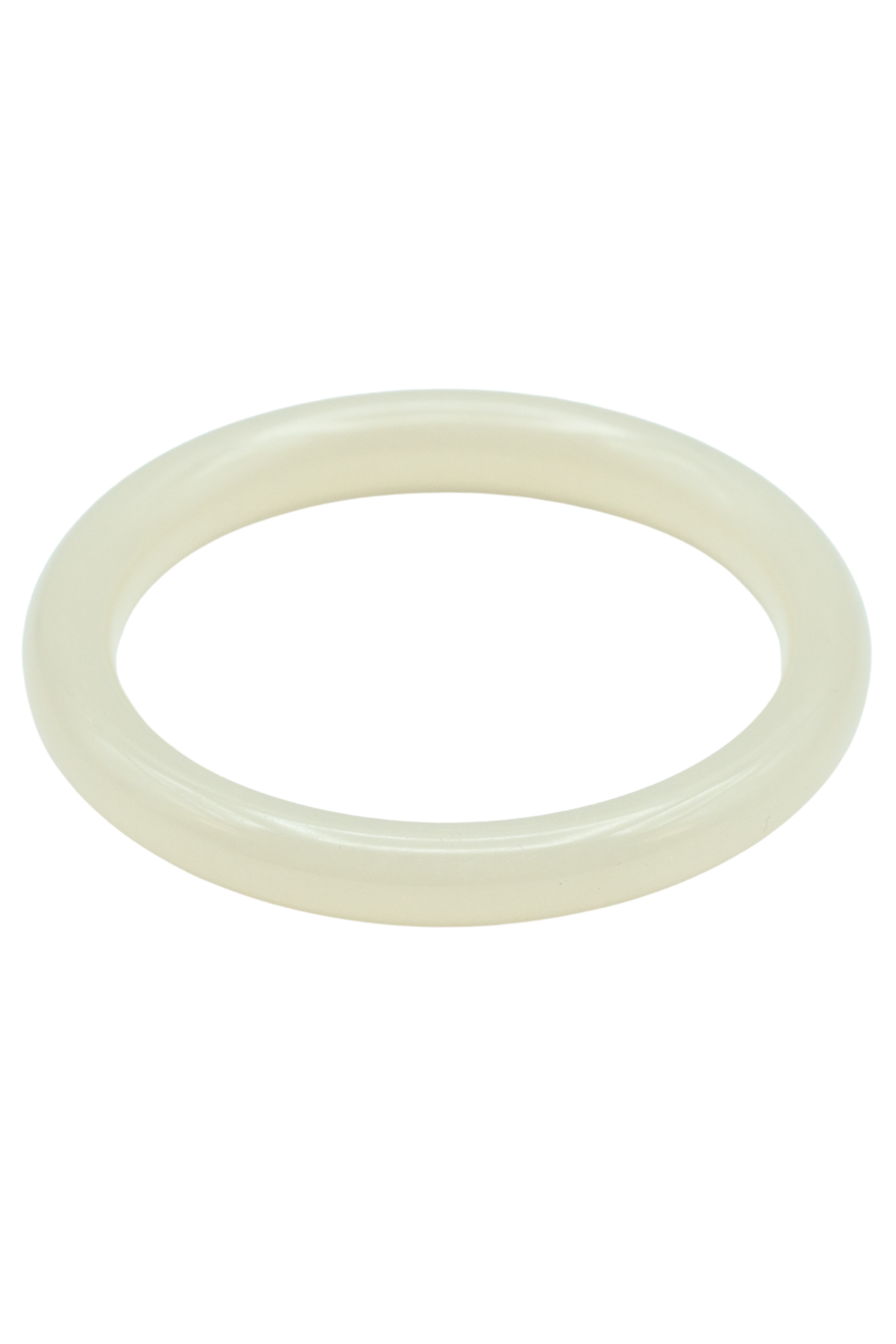 seree 1994 Off White Thin Jade Bangle 