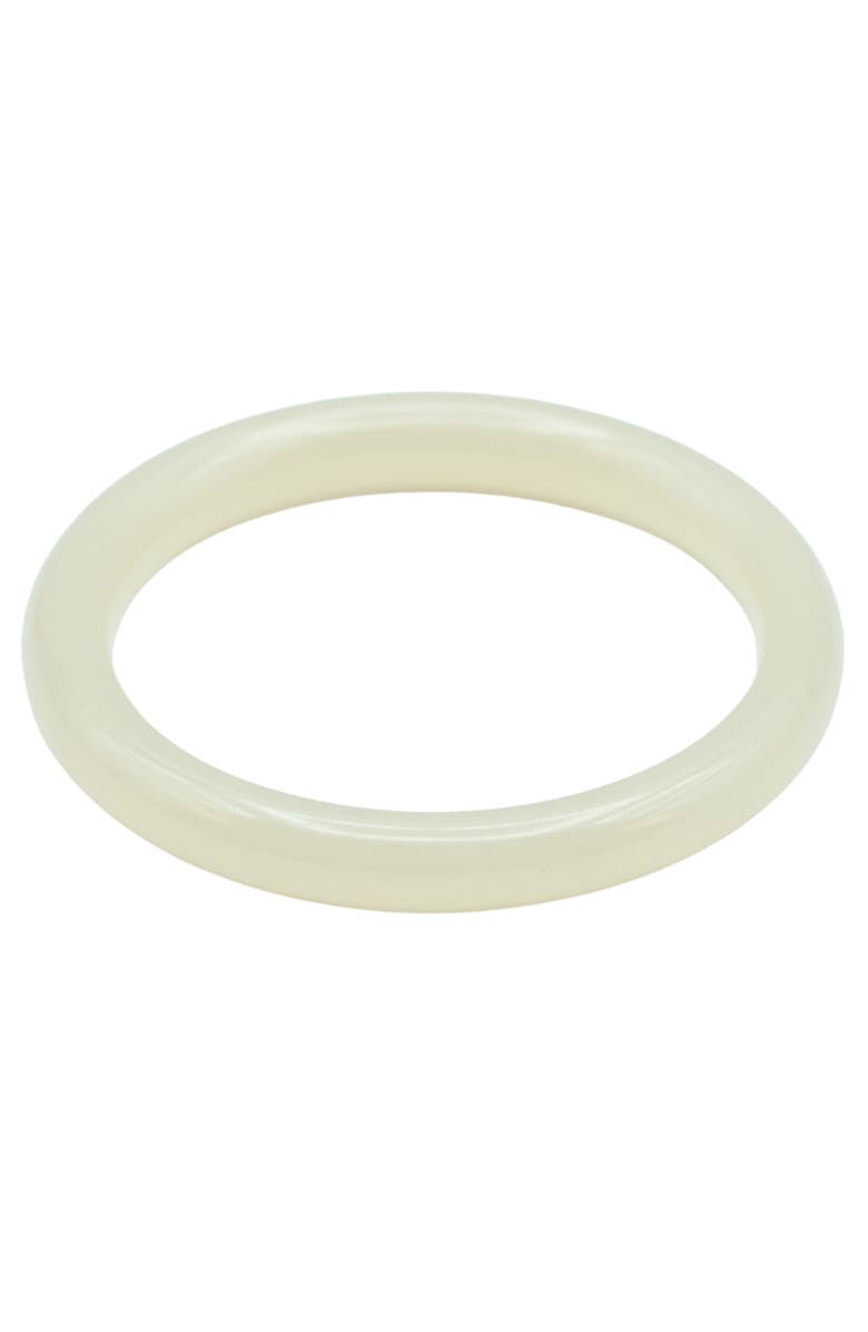 seree 1994 Off White Thin Jade Bangle, Main, color, Off White