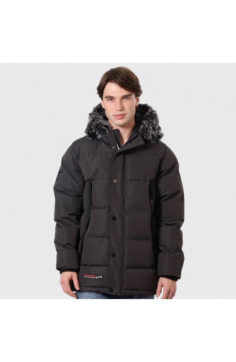 CANADA WEATHER GEAR Men's Waterproof Rain Coat, Main, color, Smoke