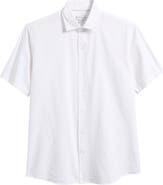 Peter Millar Seaward Short Sleeve Cotton Blend Seersucker Button-Up Shirt