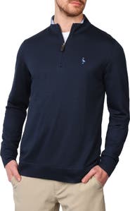 TailorByrd Modal Blend Quarter Zip Polo