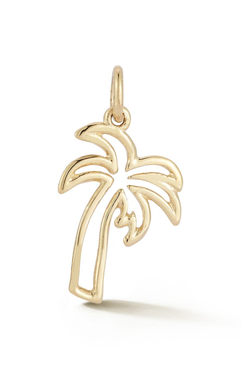 Ember Fine Jewelry 14K Gold Palm Tree Charm, Main, color, Gold