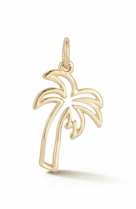 Ember Fine Jewelry 14K Gold Palm Tree Charm