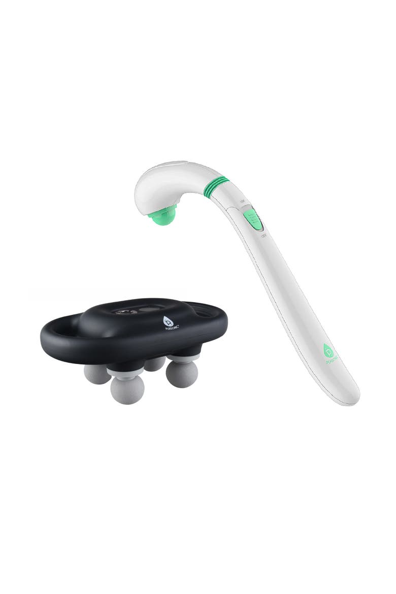9-Speed Massage Gun & Portable Handheld Massager Bundle, Main, color, Multicolor