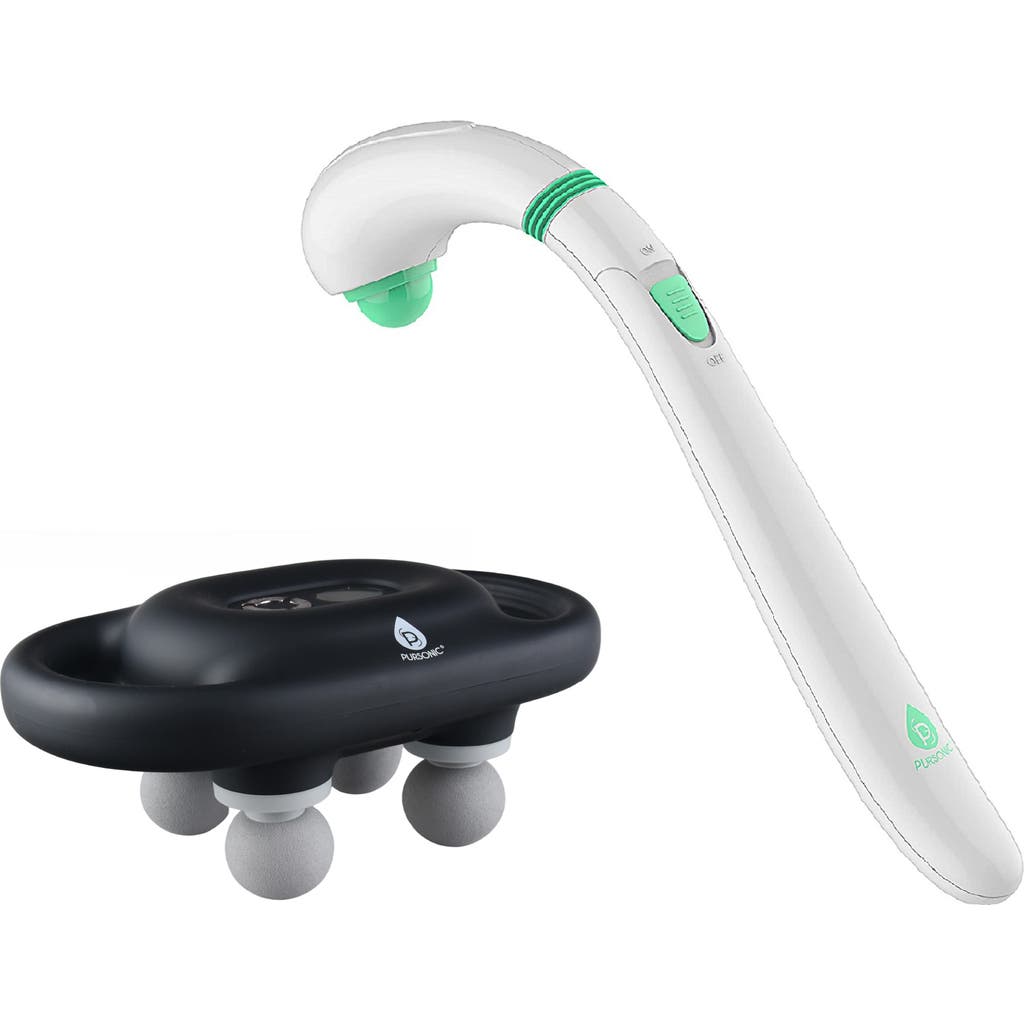 Pursonic 9-speed Massage Gun & Portable Handheld Massager Bundle In Multi