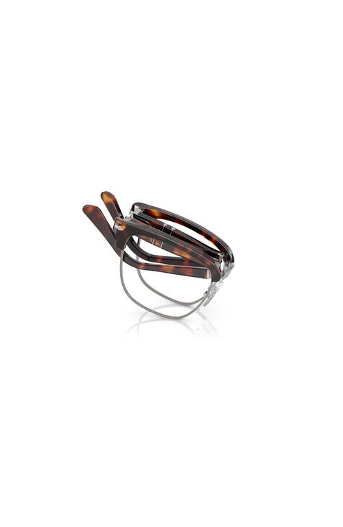 Persol 52mm Square Optical Glasses In Black