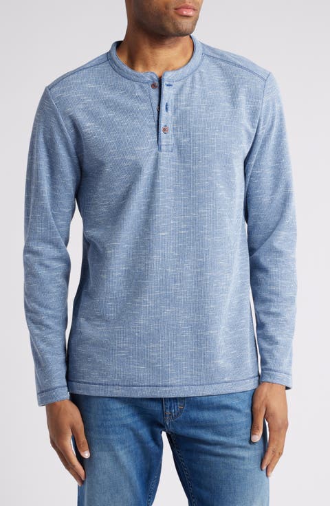Morro Beach Long Sleeve Waffle Henley