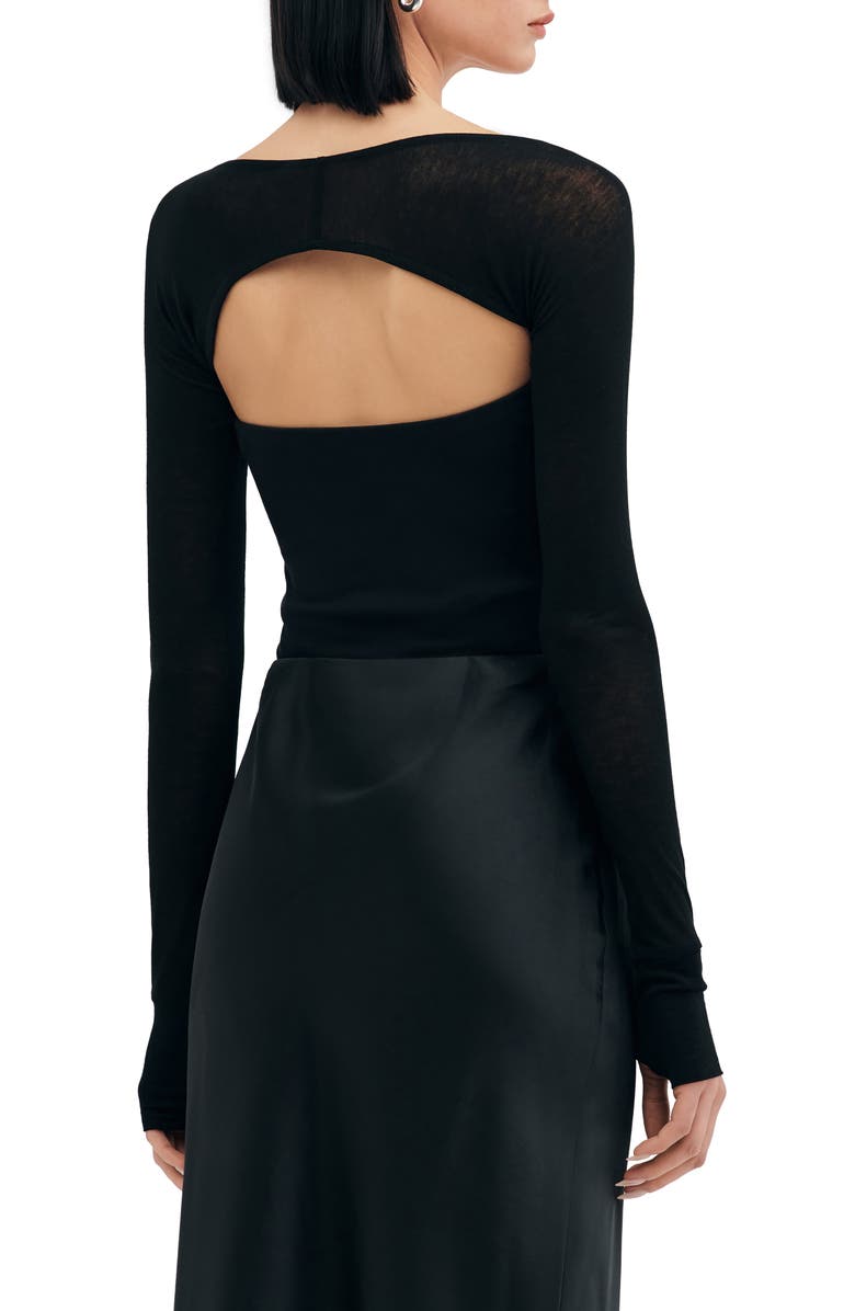 Two Lines by Marcella Victoria Bolero, Alternate, color, Black