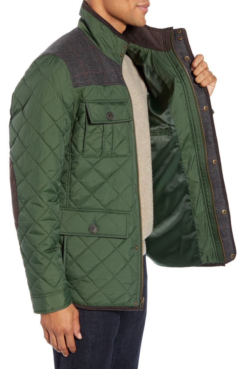 Vince Camuto Diamond Quilted Full Zip Jacket, Alternate, color, 