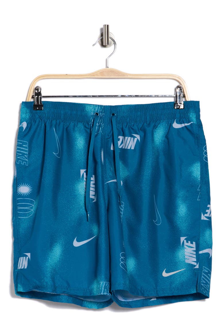 7-Inch Volley Swim Trunks, Alternate, color, GREEN ABYSS